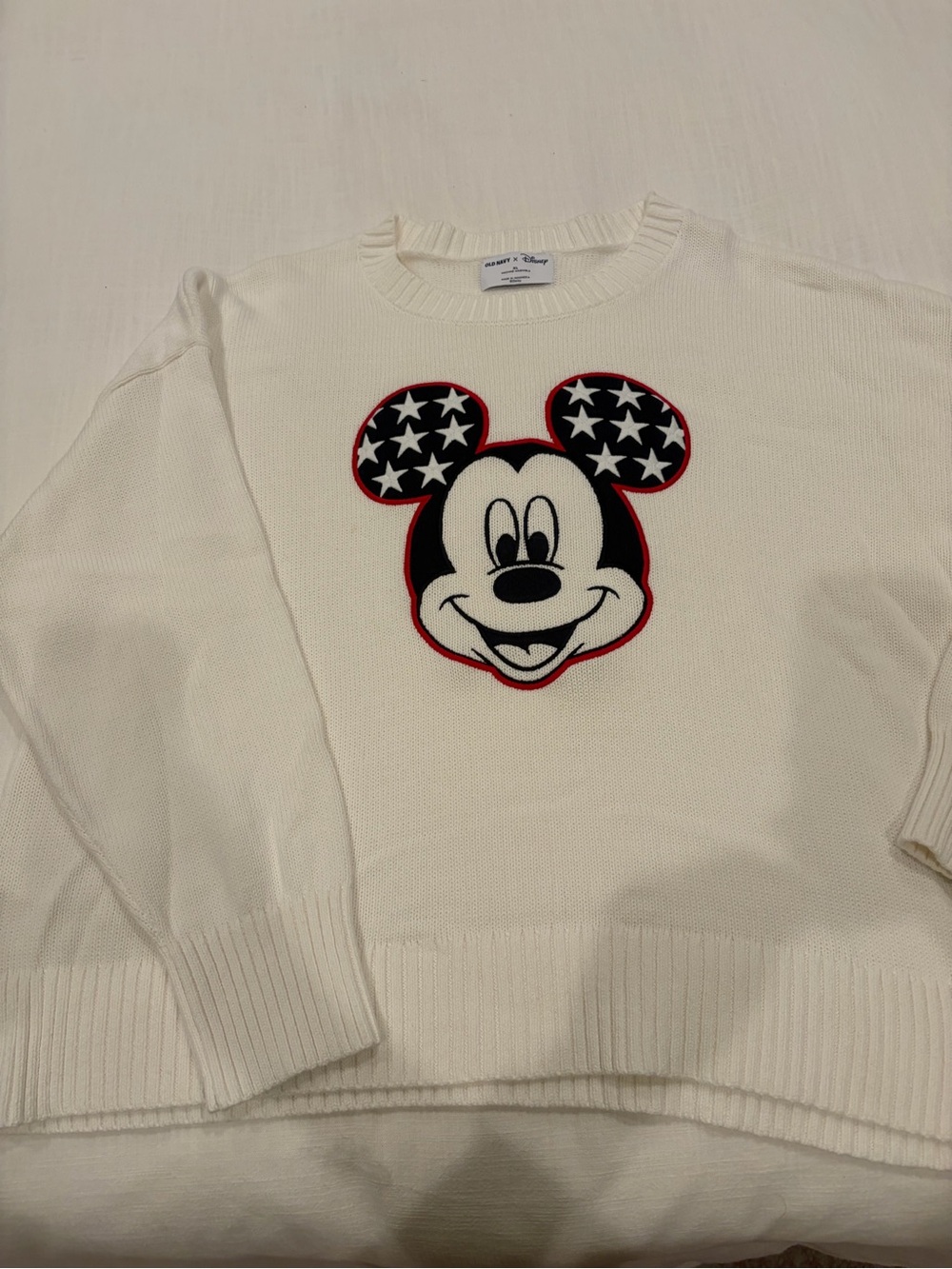 Old Navy Cream Knit Disney Collaboration Sweater
